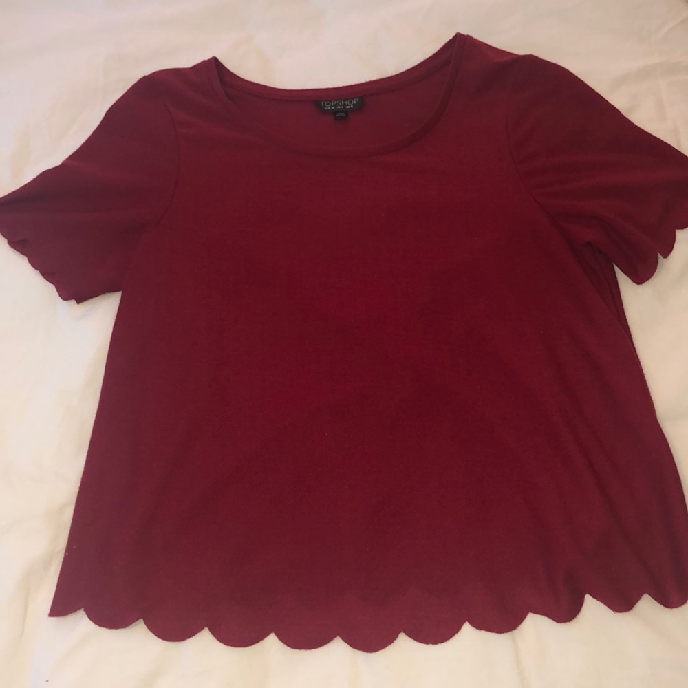 Red T-shirt from topshop
